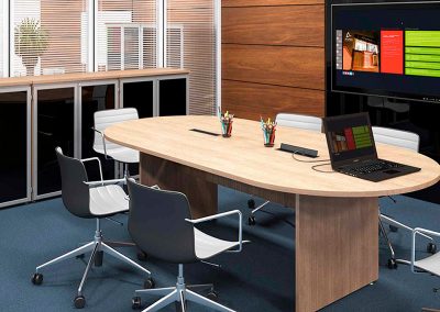 Mesas para estacoes de trabalho em ambientes corporativos - linha ativitta