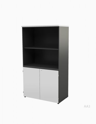 Armário branco para escritório